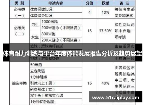体育耐力训练与平台年度体能发展报告分析及趋势展望